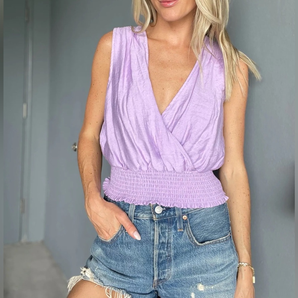 Six Fifty The Summer Tank in Purple Size Small New
